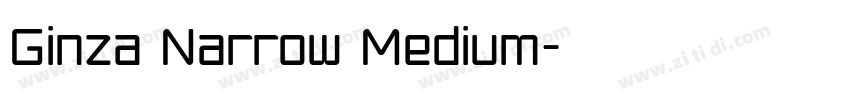 Ginza Narrow Medium字体转换